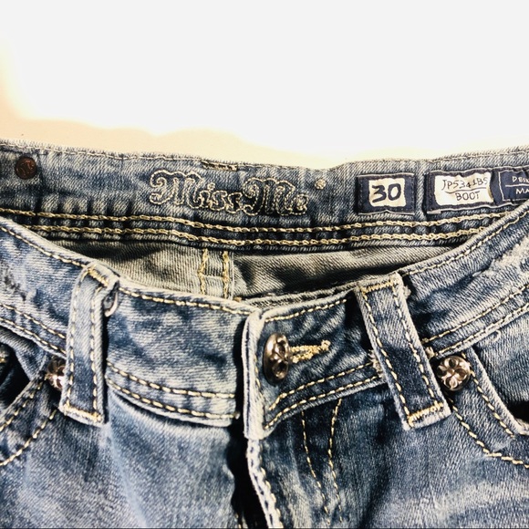 Miss Me Jeans Bootcut Embellished Sequins Jeans - Picture 3 of 8